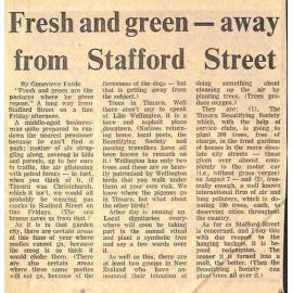 Fresh and green - away from Stafford Street