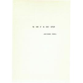 The yarn of an early settler