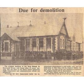 Primary schools of our district: Due for demolition