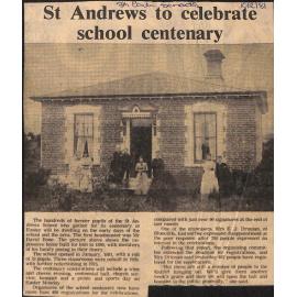 St Andrews to celebrate school centenary