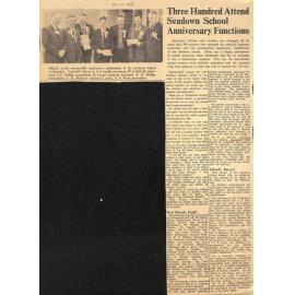 Three Hundred Attend Seadown School Anniversary Functions