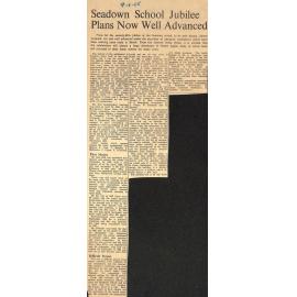 Seadown School Jubilee Plans Now Well Advanced