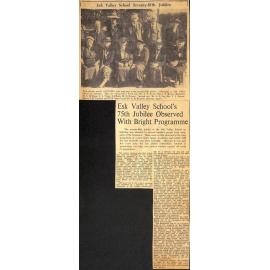 Esk Valley School's 75th Jubilee Observed With Bright Programme