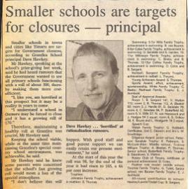 Smaller schools are targets for closures - principal