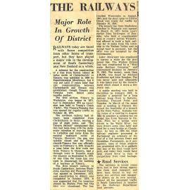 The Railways: Major Role in Growth Of District