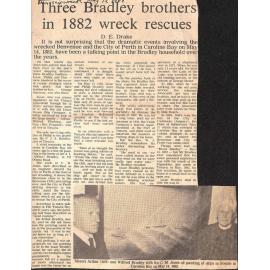 Three Bradley brothers in 1882 wreck rescues