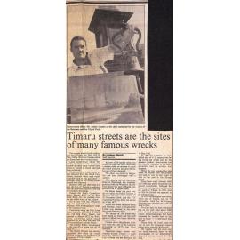 Timaru streets are the sites of many famous wrecks