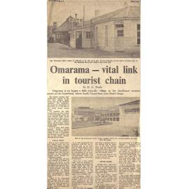 Omarama- vital link in  tourist chain