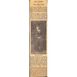 100 Today- Miss Helen Todd