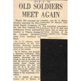 Old Soldiers Meet Again