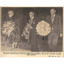 Holidays Affect Anzac Service Attendances