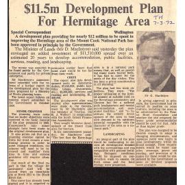 $11.5m Development Plan for Hermitage Area