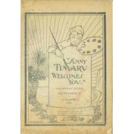 "Sunny Timaru Welcomes You" : Shopping Week, September 27 to October 2 1926