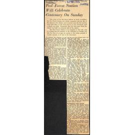 Geraldine: Peel Forest Station will Celebrate Centenary on Sunday