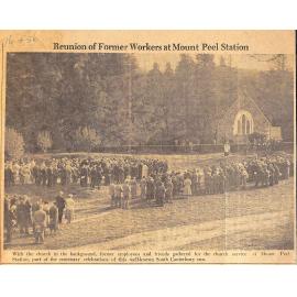 Reunion of Former Workers at Mount Peel Station