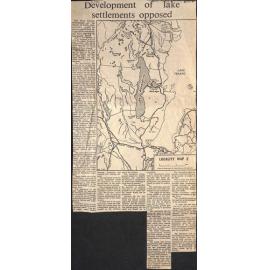 Development of lake settlements opposed