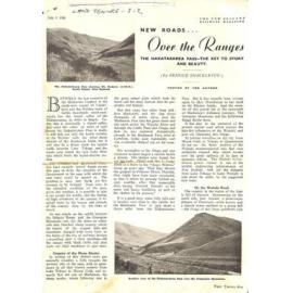 New Roads… Over the Ranges: The Hakataramea Pass- The Key to Story and Beauty