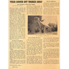 Their Dinner Got Washed Away: First Christmas at Mount Peel Station