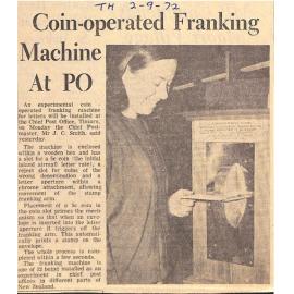 Coin-operated Franking Machine At PO