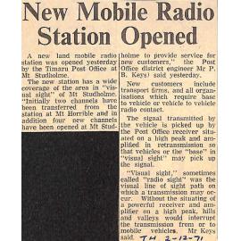 New Mobile Radio Station Opened