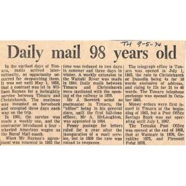 Daily mail 98 years old