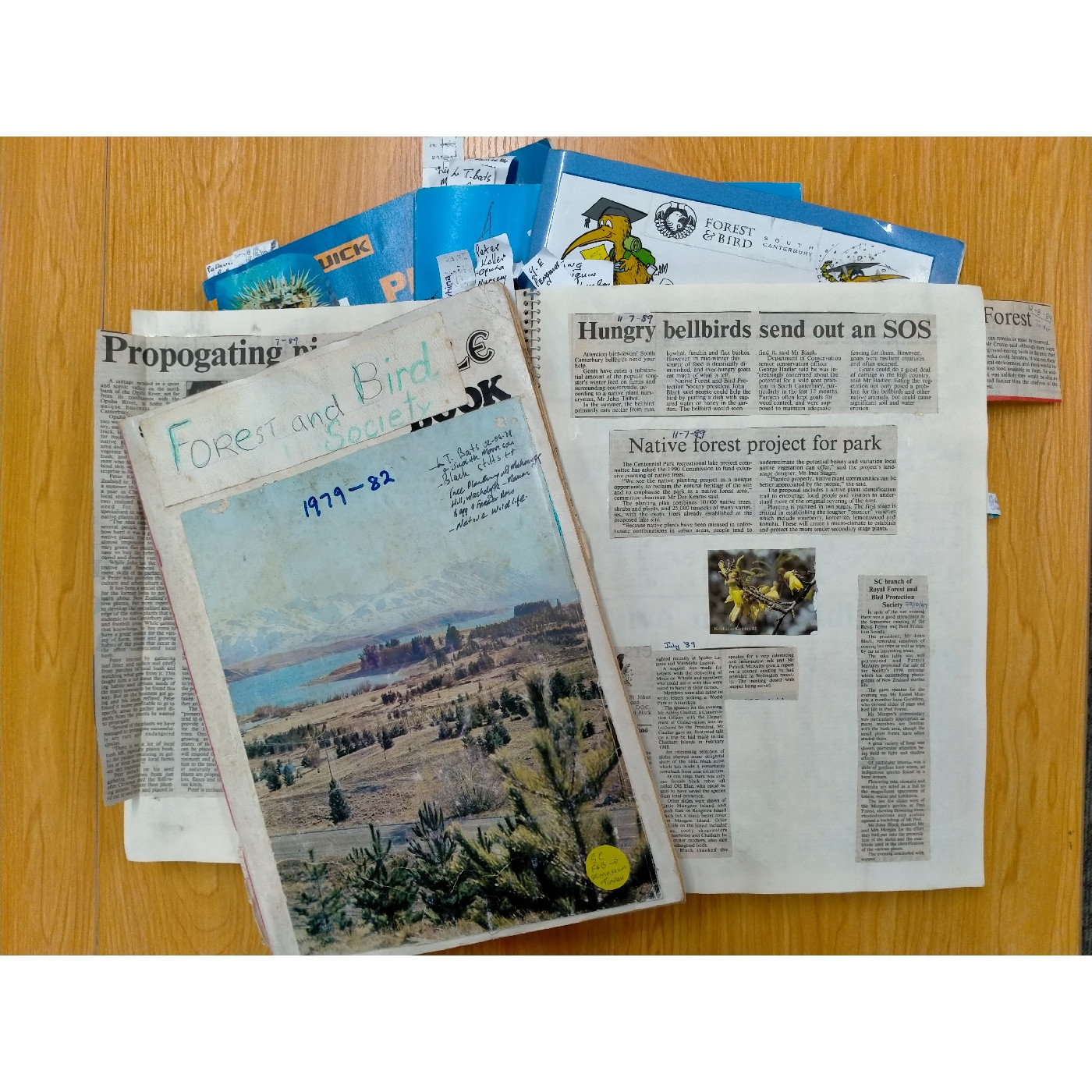 South Canterbury Forest & Bird Clippings Collection