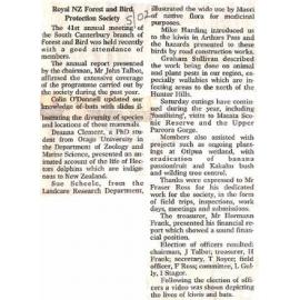 Royal NZ Forest and Bird Protection Society