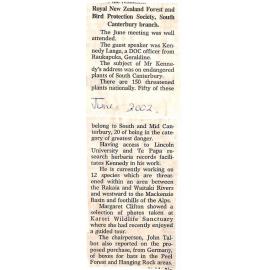 Royal Forest and Bird Protection Society, South Canterbury Branch