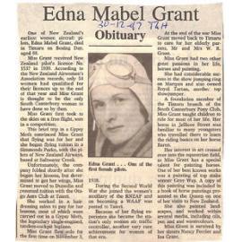 Obituary: Edna Mabel Grant
