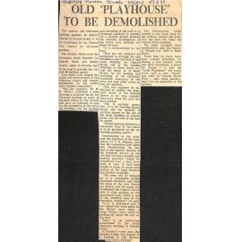 Old 'Playhouse' To Be Demolished