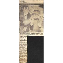  'Under Milk Wood' to be staged this weekend