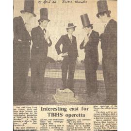 Interesting cast for TBHS operetta