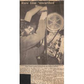 Rare film 'unearthed'