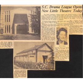 SC Drama League Opens New Little Theatre Today
