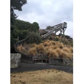 The Terrace footbridge and plaque