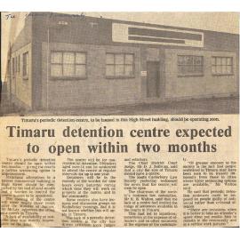 Timaru detention centre expected to open within two months