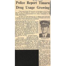 Police Report Timaru Drug Usage Growing