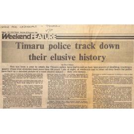 Timaru police track down their elusive history