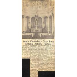 South Canterbury May Lose Notable Artistic Feature