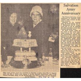 Salvation Army Anniversary
