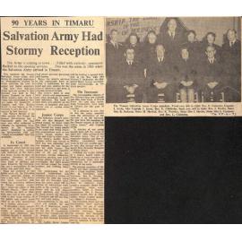 90 Years In Timaru: Salvation Army Had Stormy Reception