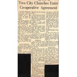 Two City Churches Enter Co-operative Agreement