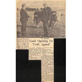 Good Opening for 'Croft Appeal'