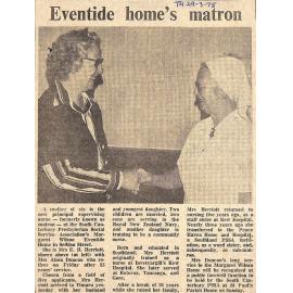 Eventide home's matron