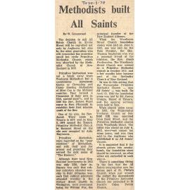 Methodists built All Saints