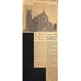 St Mary's Church Will Celebrate 93rd Birthday in Timaru Tomorrow