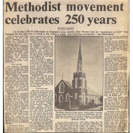 Methodist movement celebrates 250 years