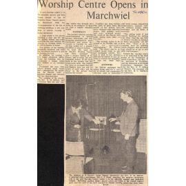 Worship Centre Opens in Marchwiel