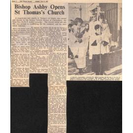 Bishop Ashby Opens St Thomas's Church