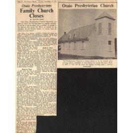 Otaio Presbyterians- Family Church Closes / Otaio Presbyterian Church